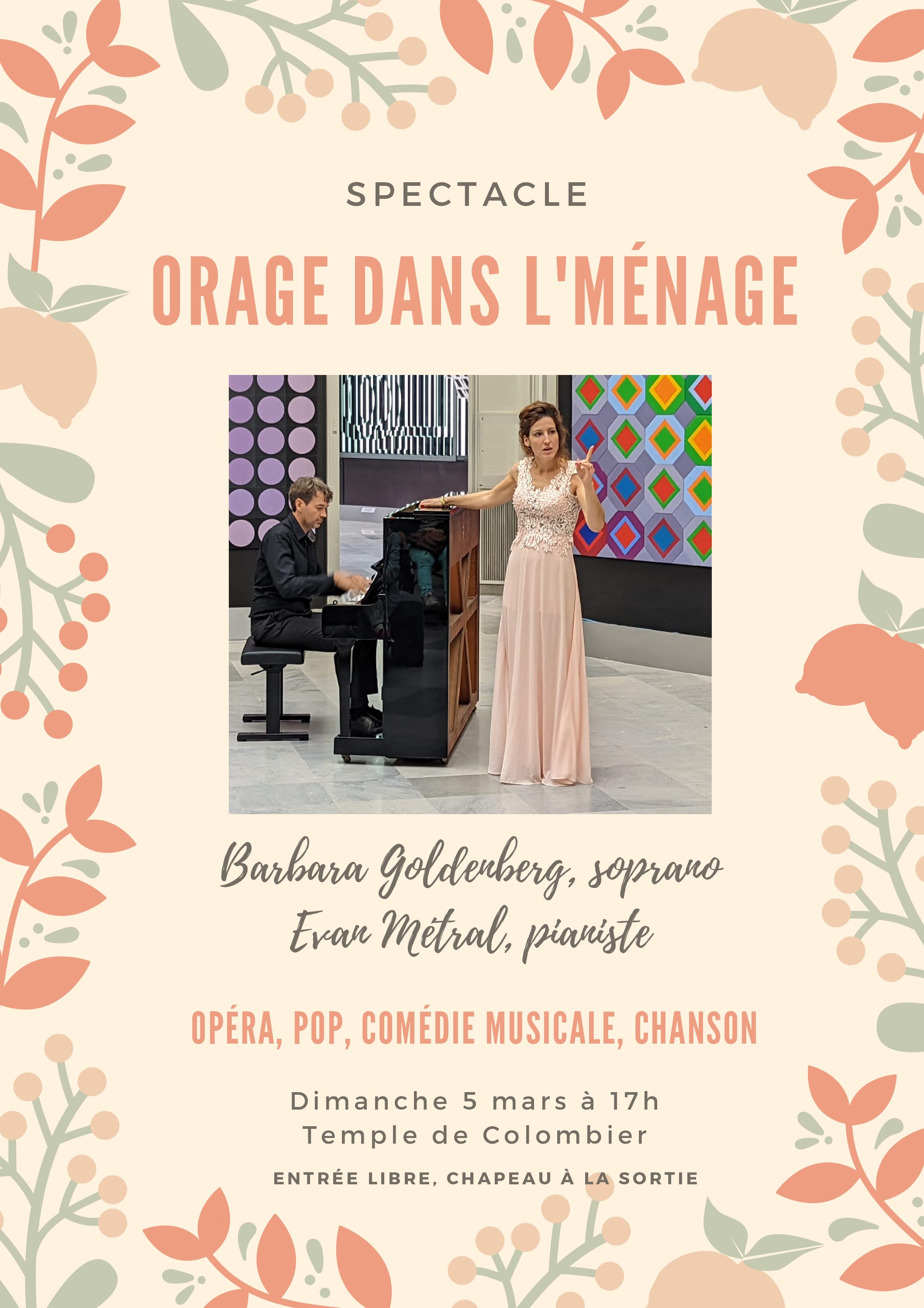 Nouveau spectacle d’Evan et Barbara